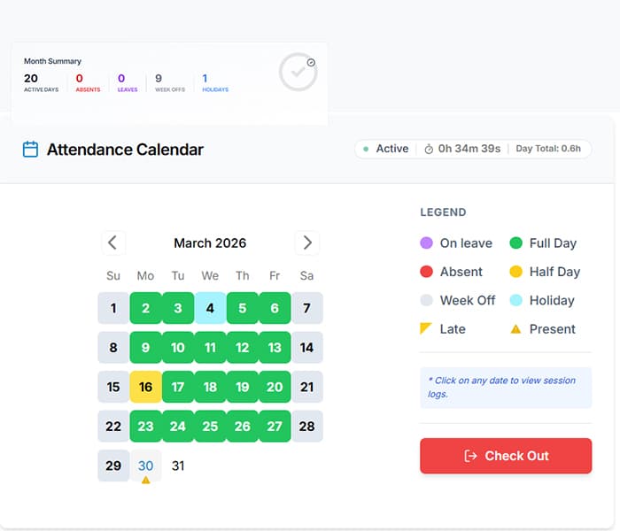 TIME AND ATTENDANCE